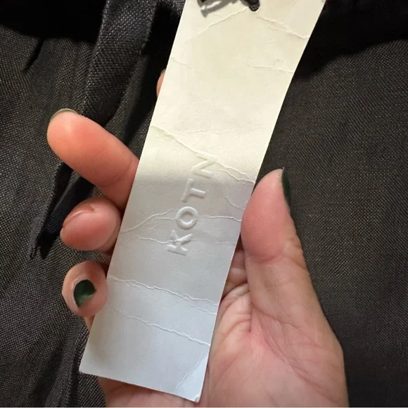 🆕 KOTN Unisex Cairo 100% Linen Shorts NWT - Picture 7 of 8